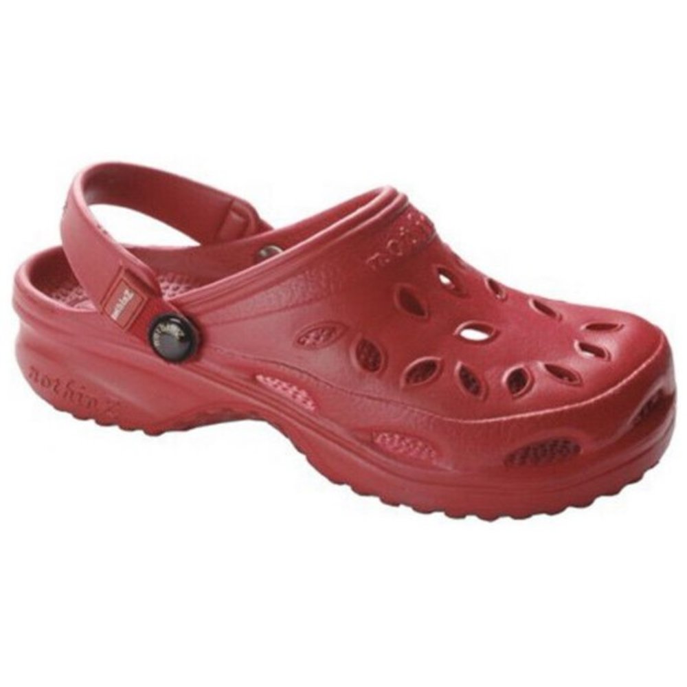 nothinZ Classic Red Unisex Adult Clogs- Size: Men’s 9 Women’s 11